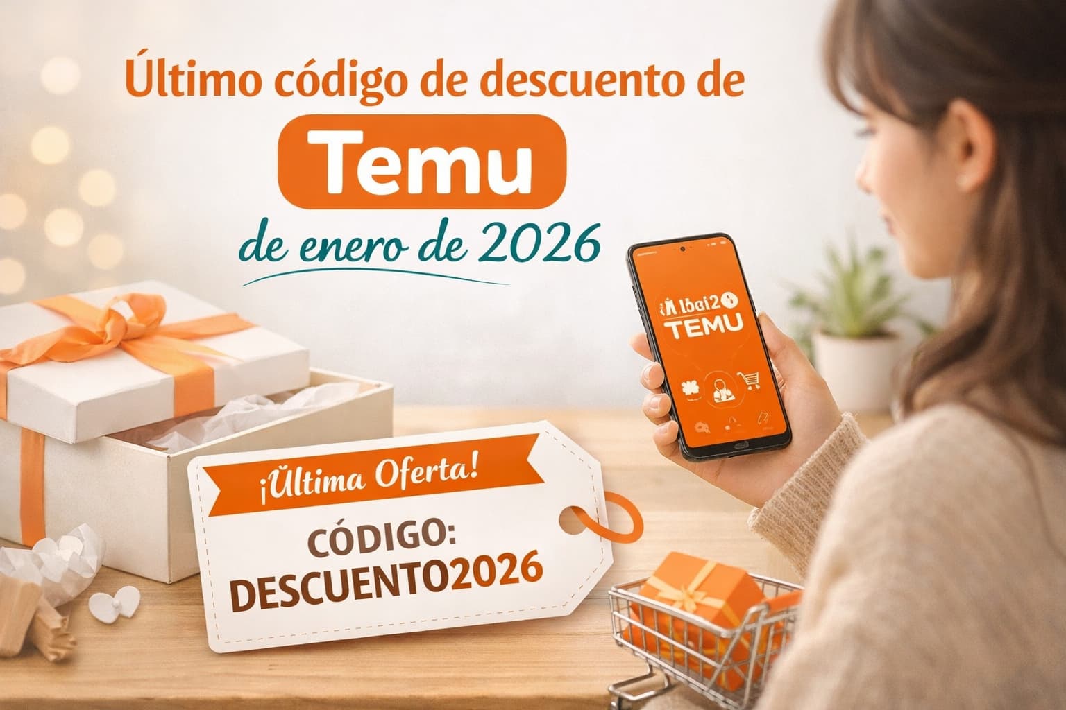Último código de descuento de Temu de enero de 2026