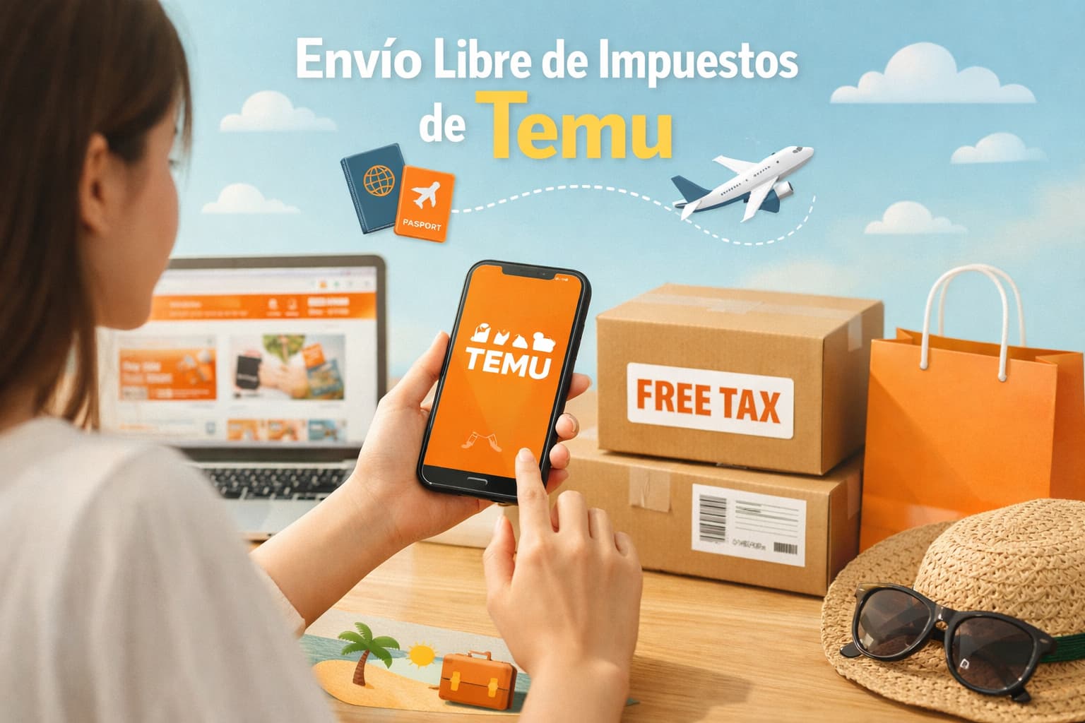 Envío libre de impuestos de Temu y compras inteligentes