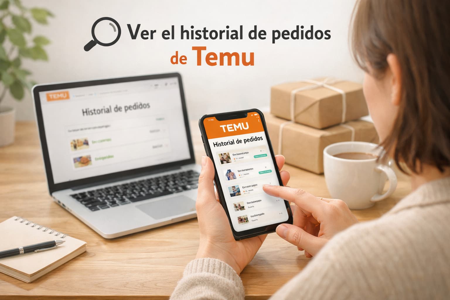 Guía completa para ver el historial de pedidos de Temu