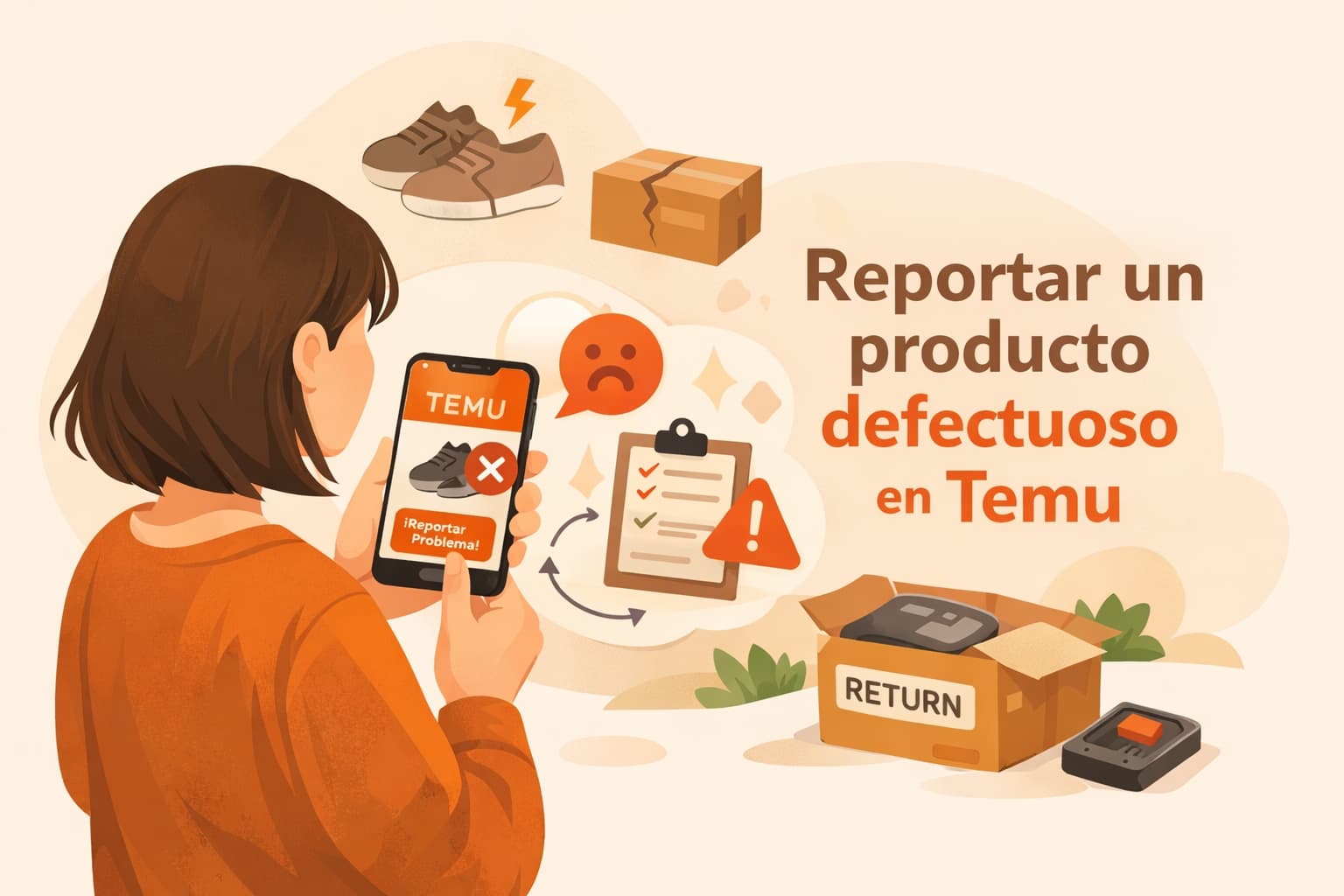 Reportar un producto defectuoso en Temu fácilmente